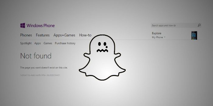 FYI: Third-party Snapchat clients are no longer available on the Windows Phone Store