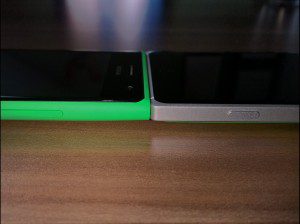 The Lumia 730 is a little thicker