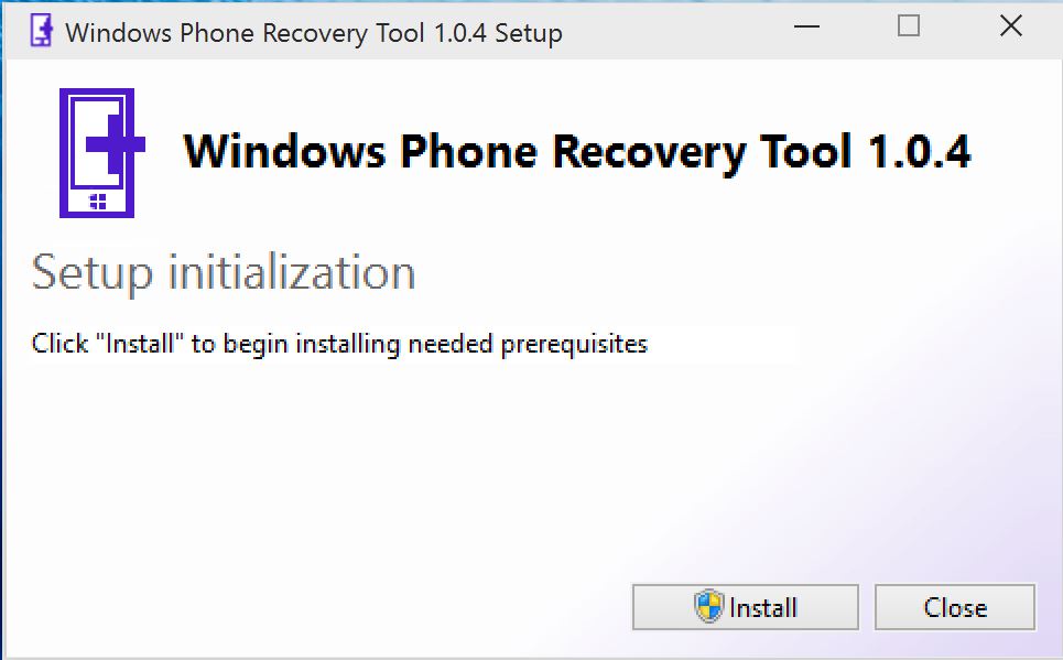 Windows Phone Recovery Tool