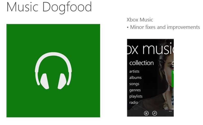 music dogfood