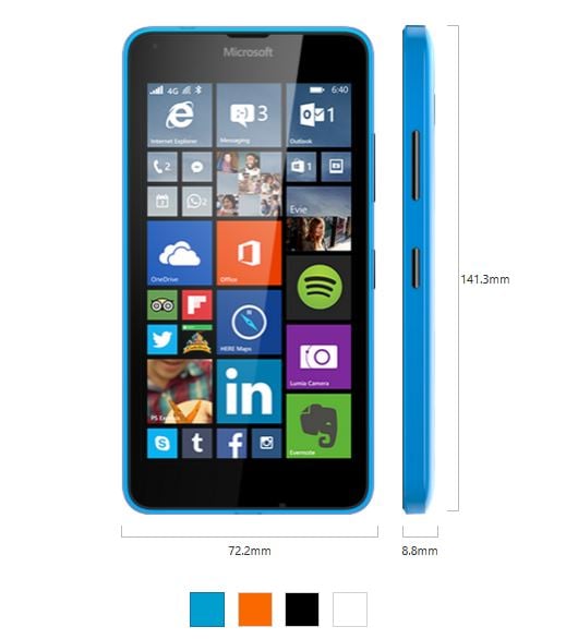 Lumia 640 Specs