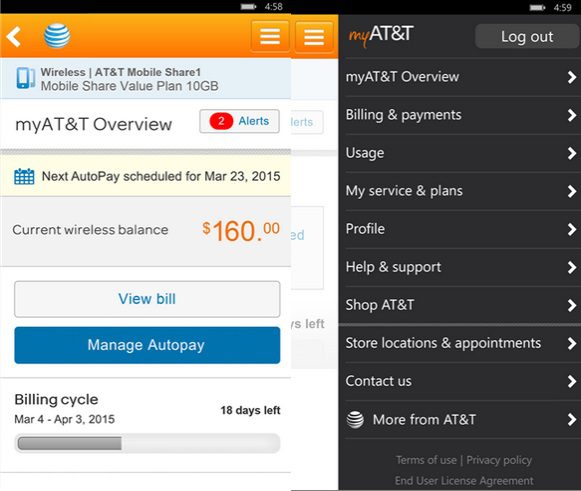 MyAT&T Windows Phone