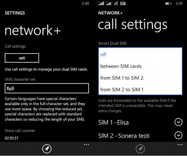 Network Windows Phone app