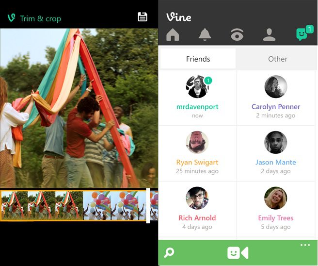 Vine Windows Phone