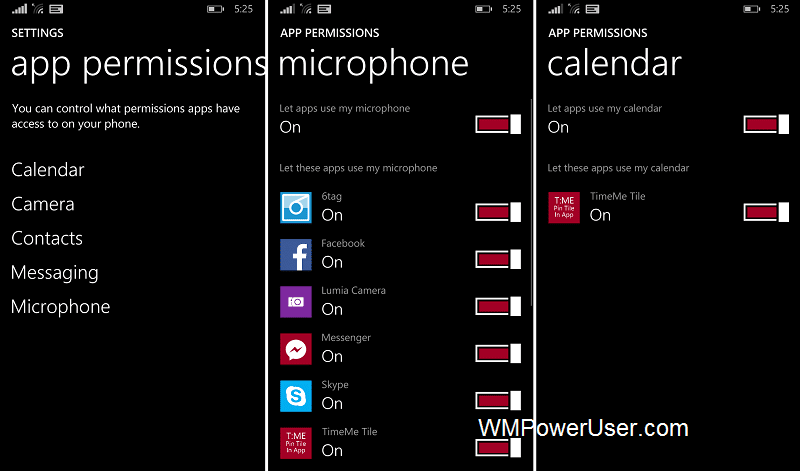 WP 8.1 GDR2 App Permission