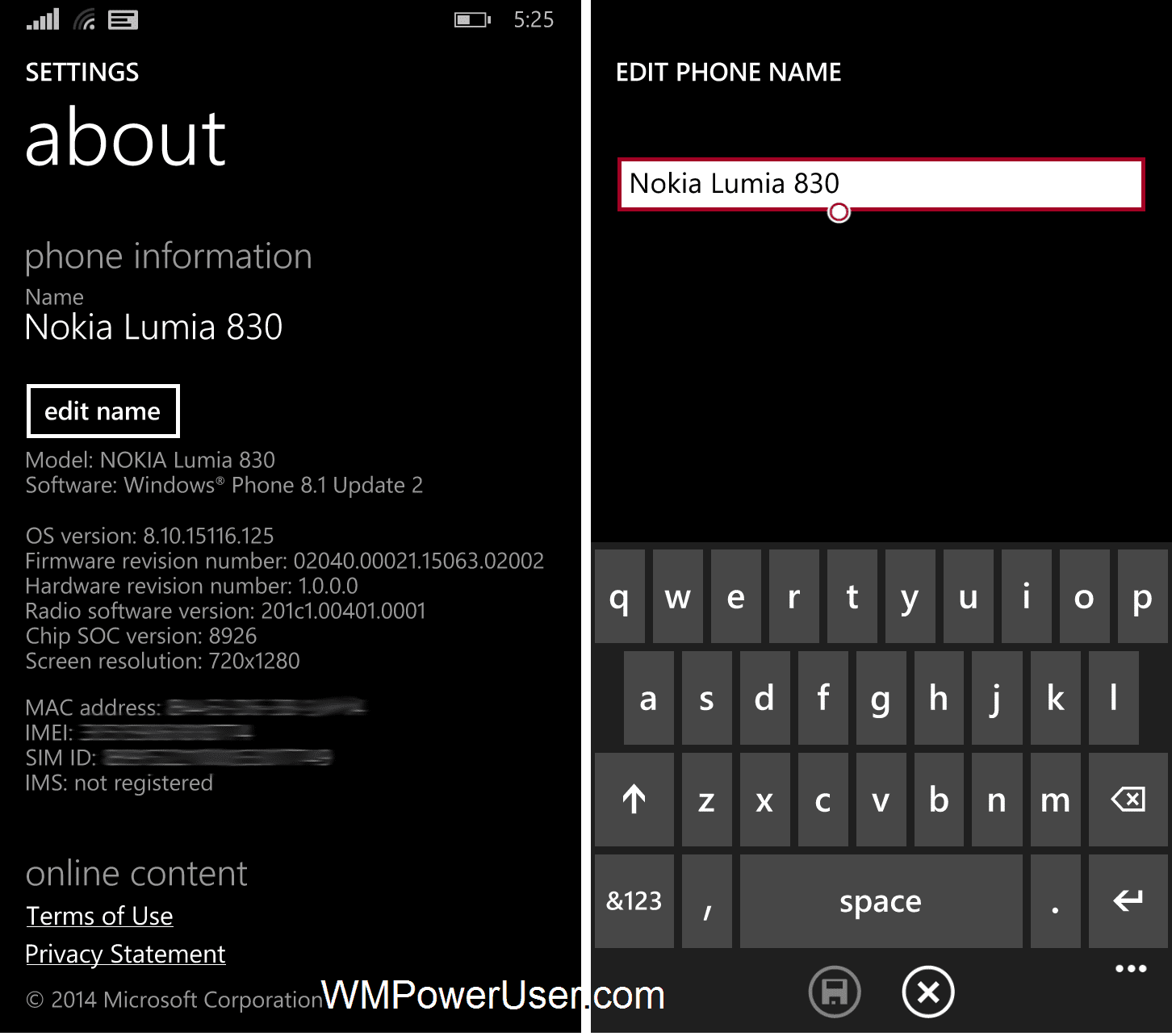 WP 8.1 GDR2 About