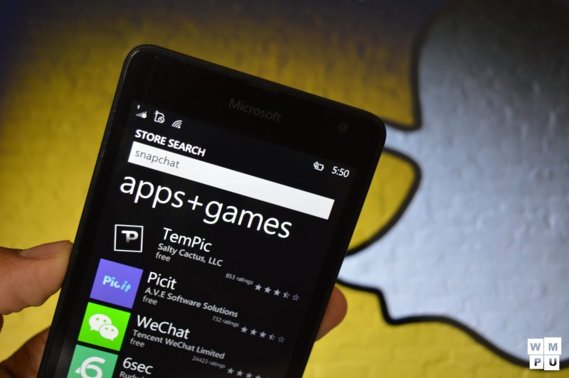 snapchat windows phone