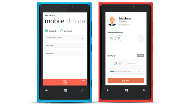 Freecharge Windows Phone app