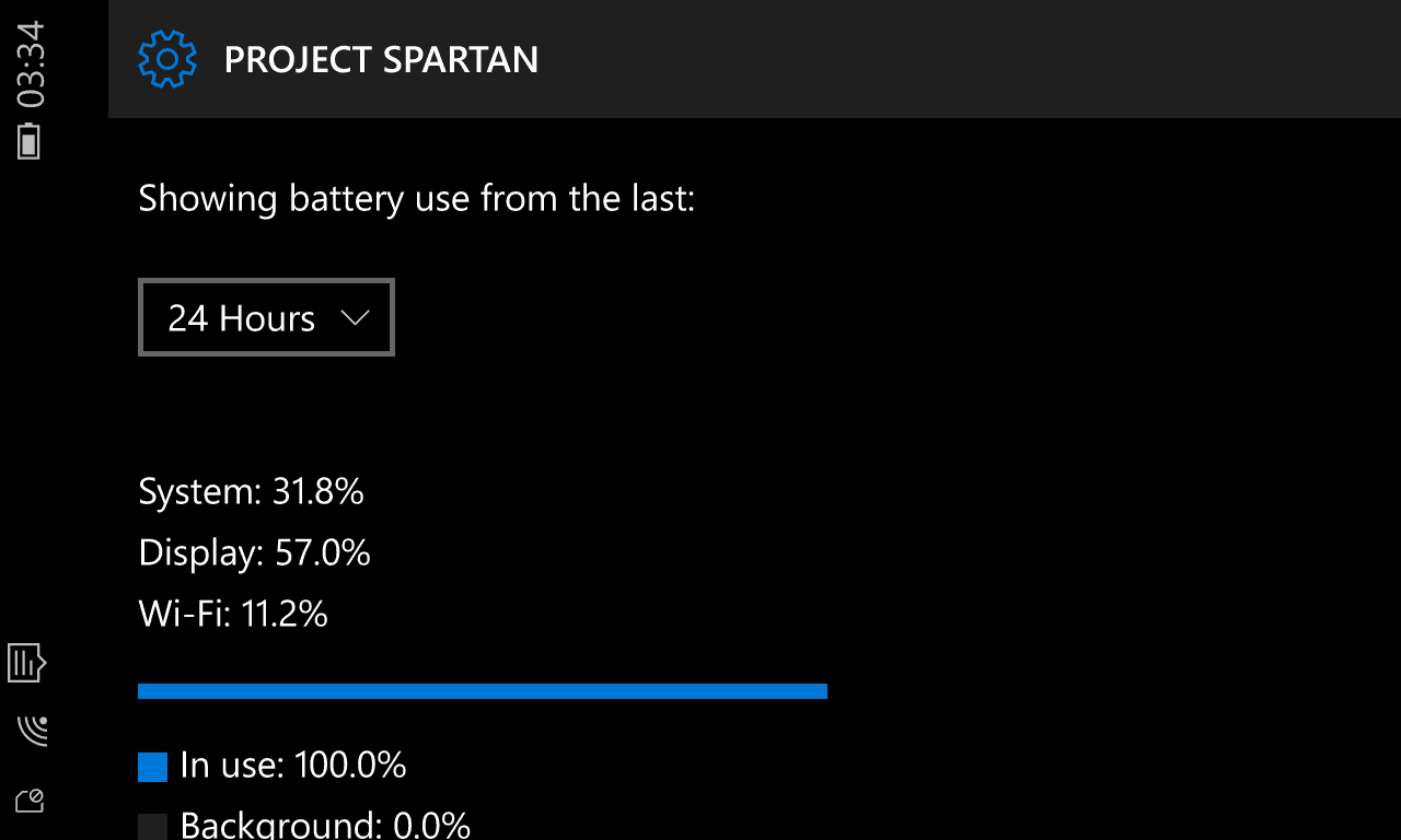 Windows 10 Mobile TP now offers more detailed battery usage information -  MSPoweruser