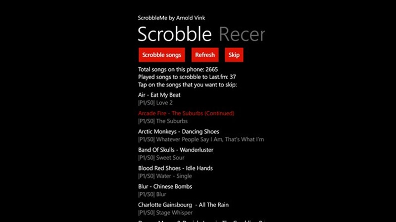 scrobble