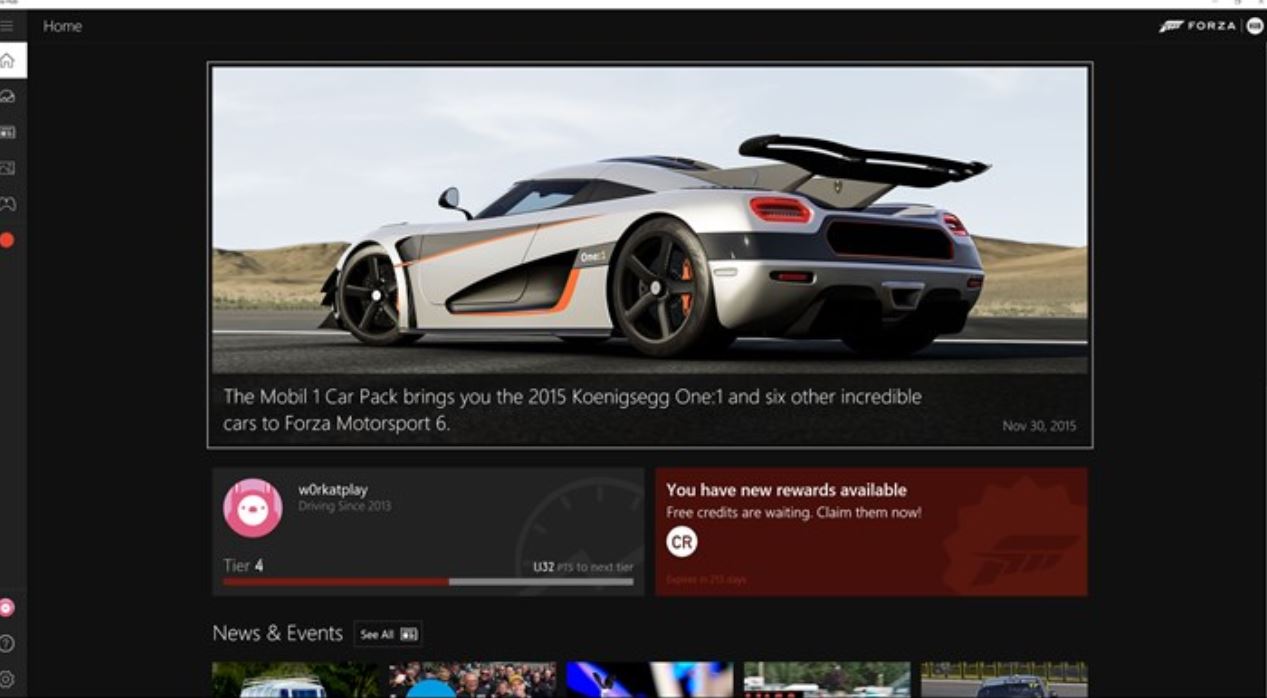 forza hub windows store