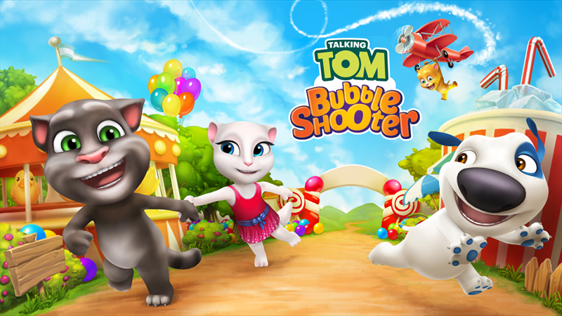 talking tom bubble shooter