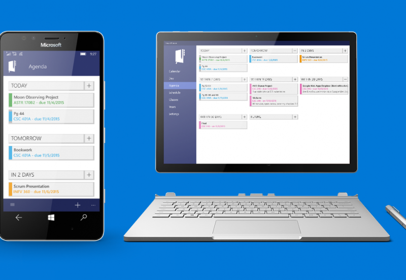Surface Pro 4 and Lumia 950 with Power Planner