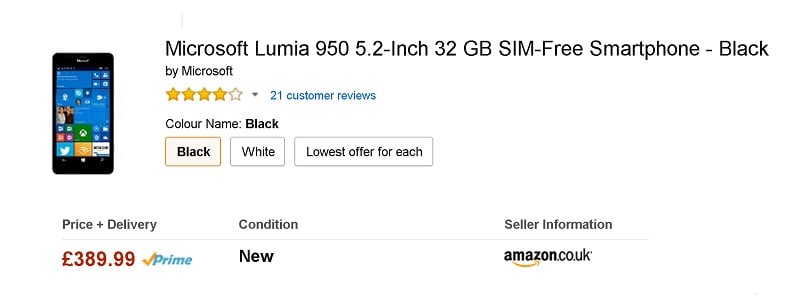 lumia 950 deal