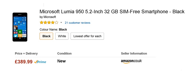 lumia 950 deal