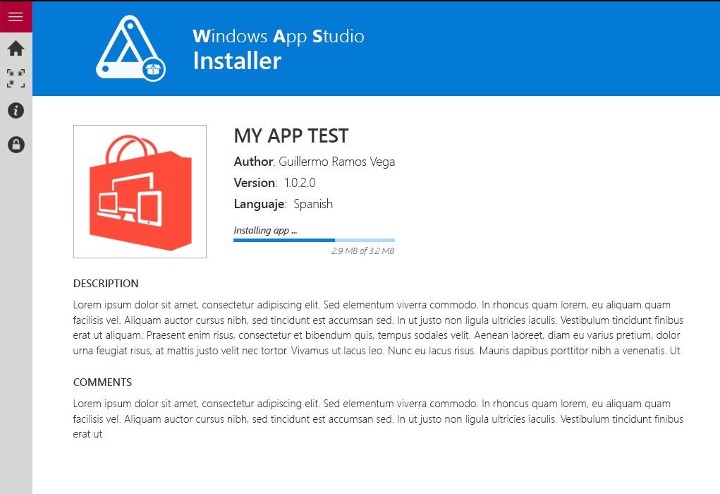 Windows AppStudioインストーラーがWindowsストアからダウンロード