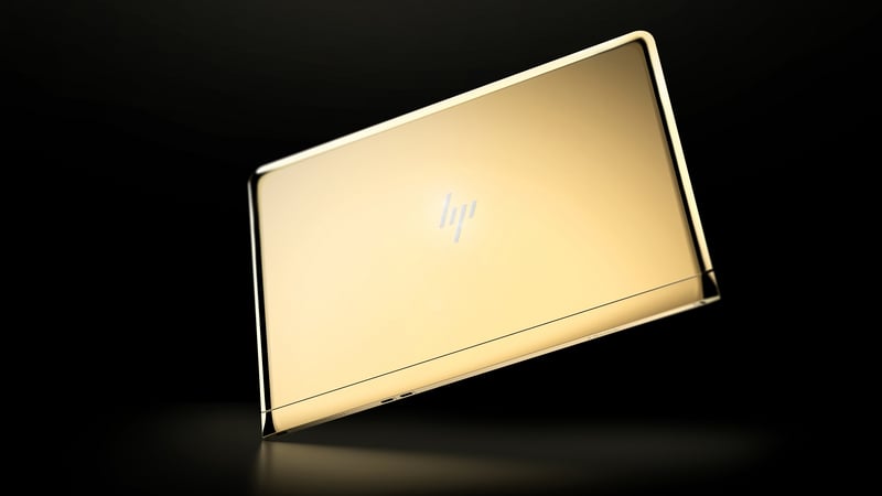 Hp gold laptop
