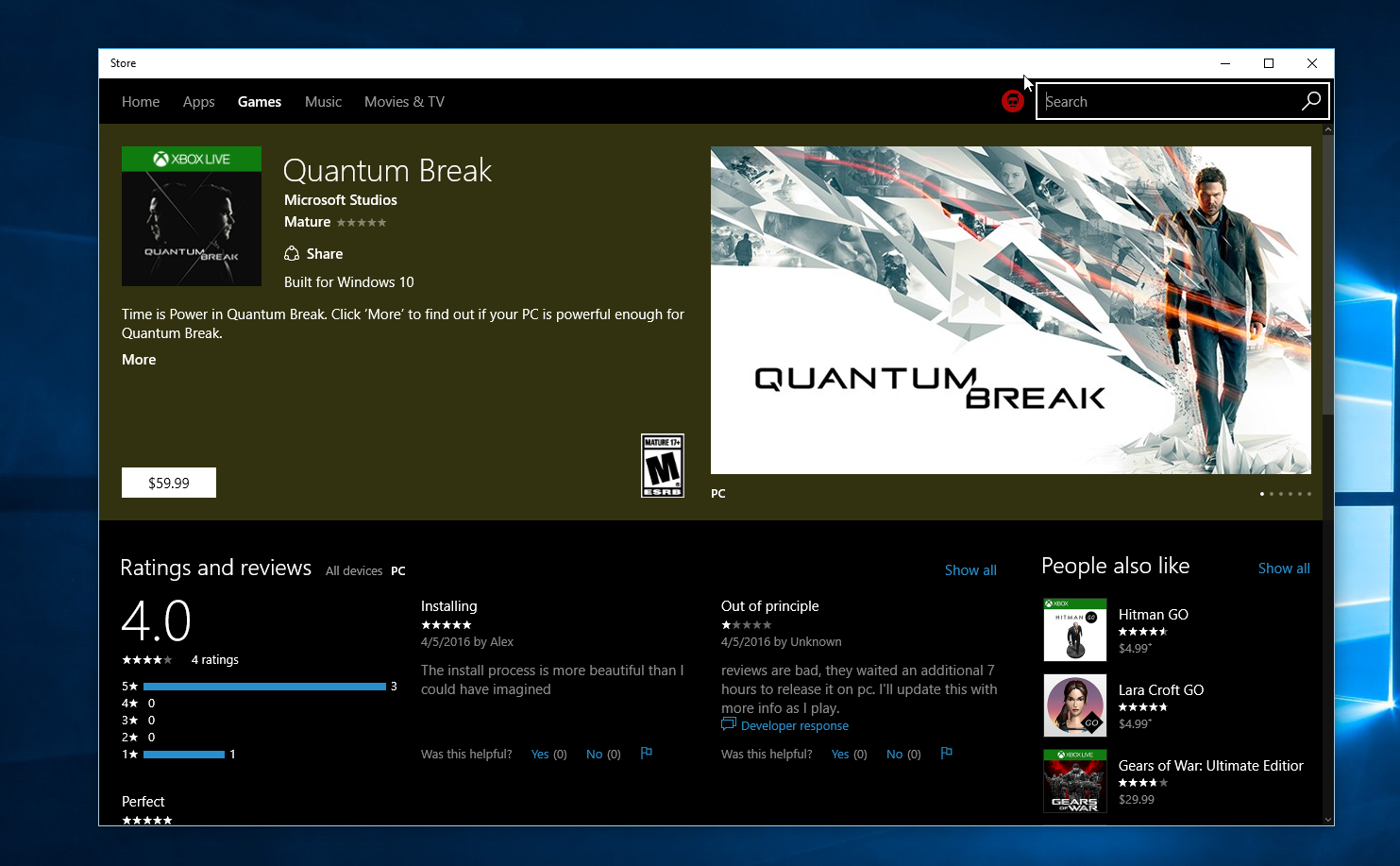 Quantum Break now available on Windows 10 and Xbox One - MSPoweruser