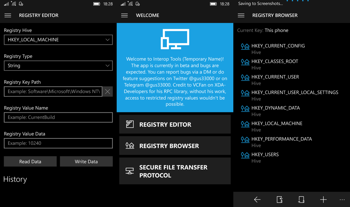 Новое приложение Interop Tools позволяет редактировать реестр на мобильном  устройстве с Windows 10 — MSPoweruser