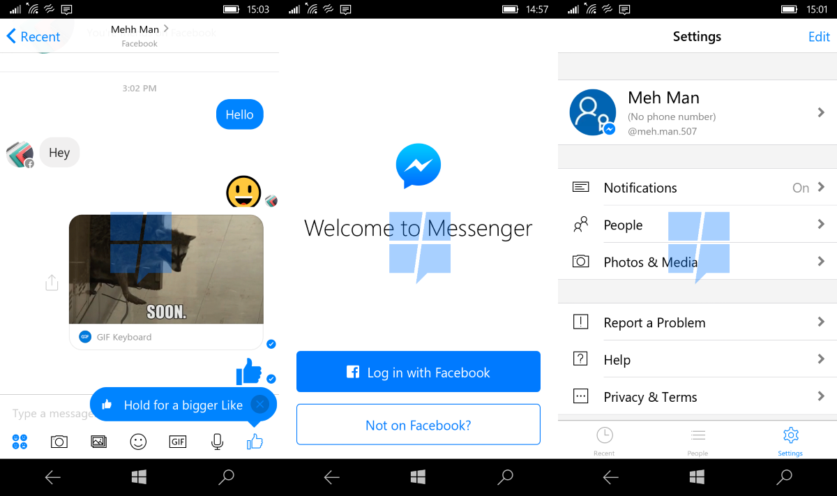 Facebook Messenger is now available for Windows 10 Mobile - MSPoweruser