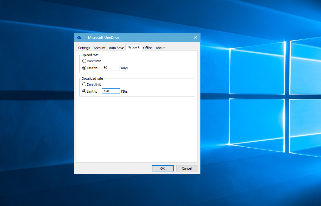 OneDrive now lets you throttle download/upload speeds on Windows 10