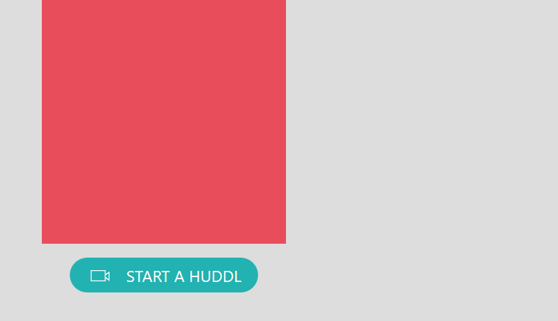 A screen that flashes by when opening Huddl
