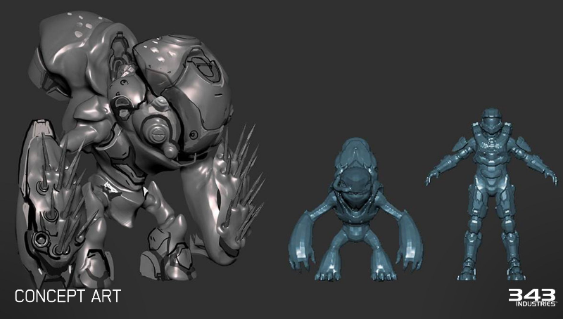 Grunt Goblin concept art for Halo 5: Guardians