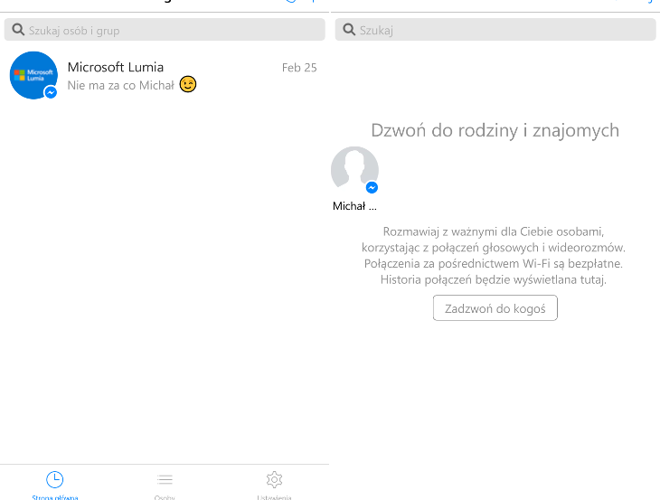 Messenger-Beta-funkcja-polaczen-glosowych-i-wideorozmwo