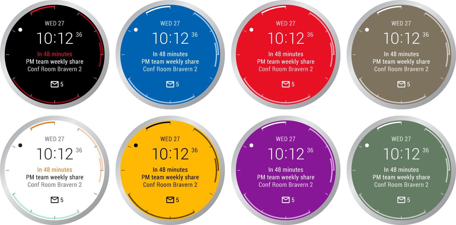 Outlook Android Wear Watch Face