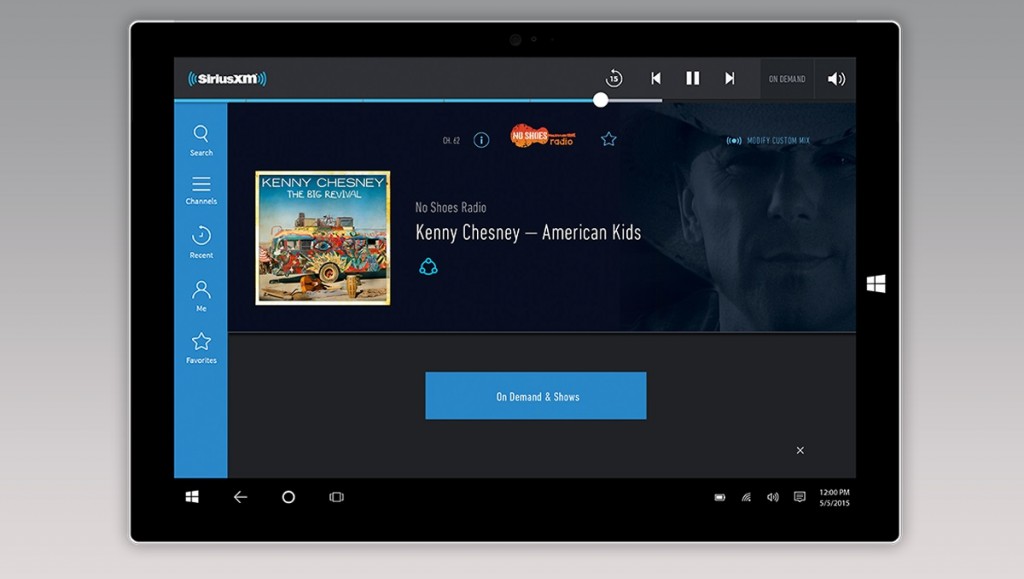 SiriusXM Launches Official Windows 10 App MSPoweruser