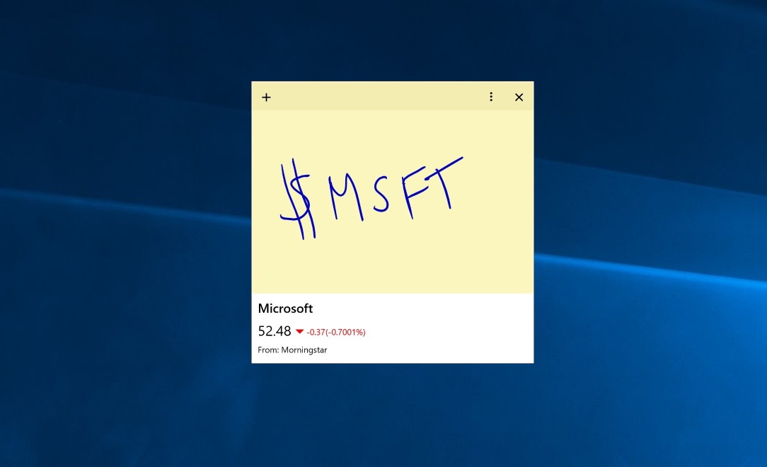 sticky notes app for windows 10