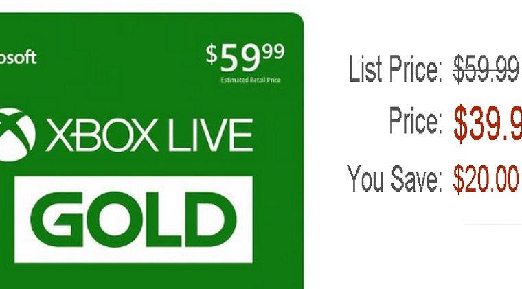 xbox live deal