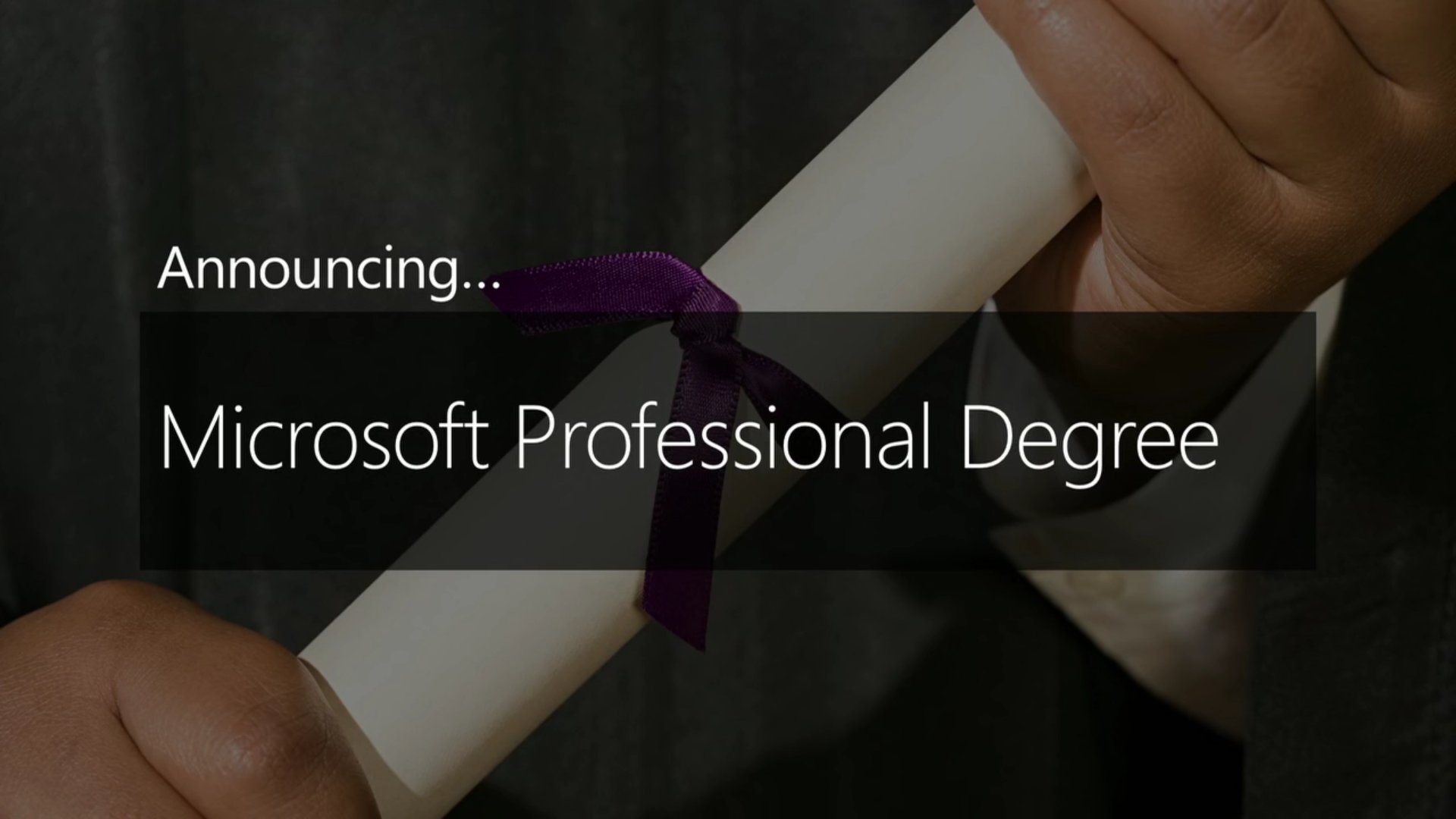 Microsoft Professional Degree