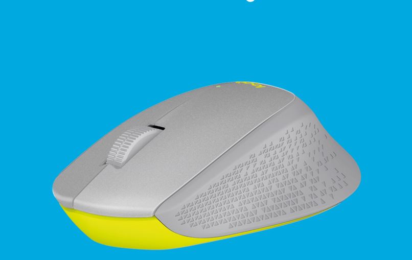 Logitech M330 Silent Plus Wireless Mouse (Gray/Yellow)