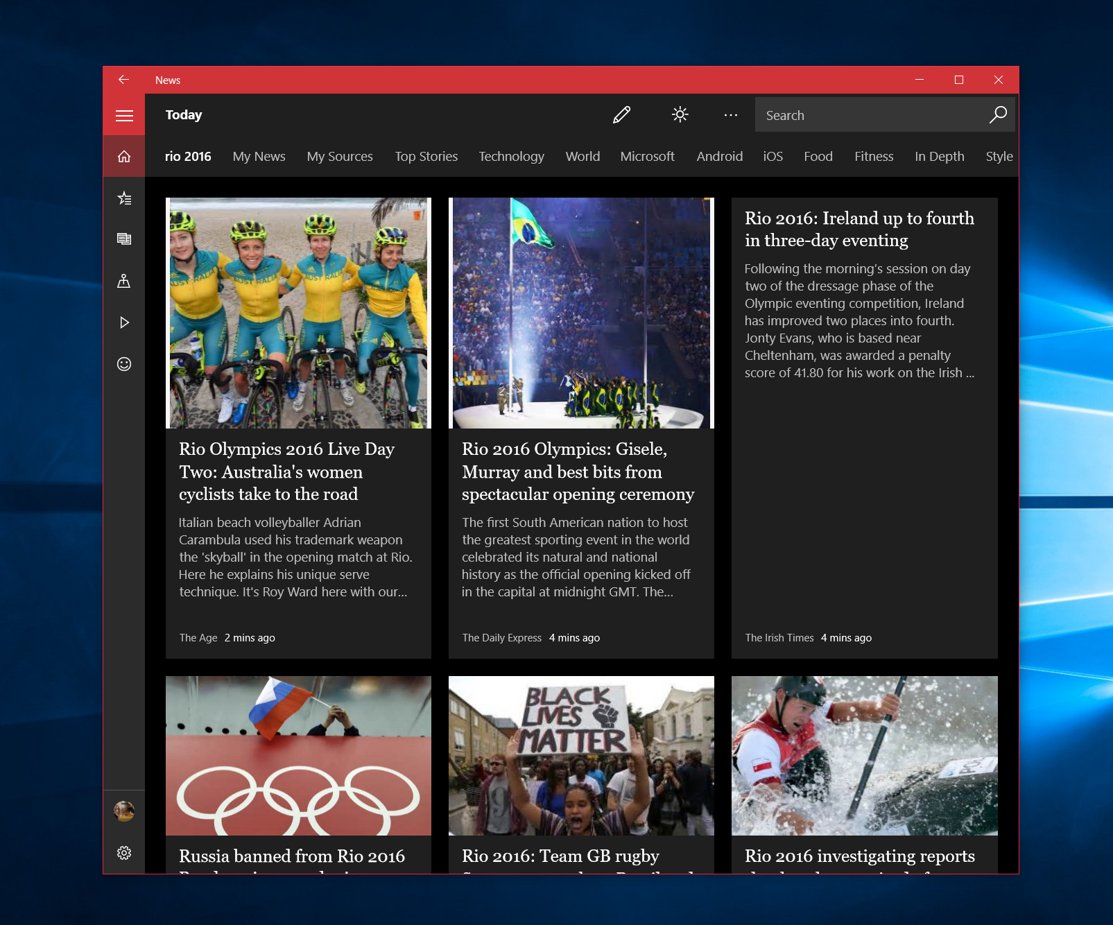 Follow the Rio 2016 Olympics with Microsoft's apps and services - MSPoweruser