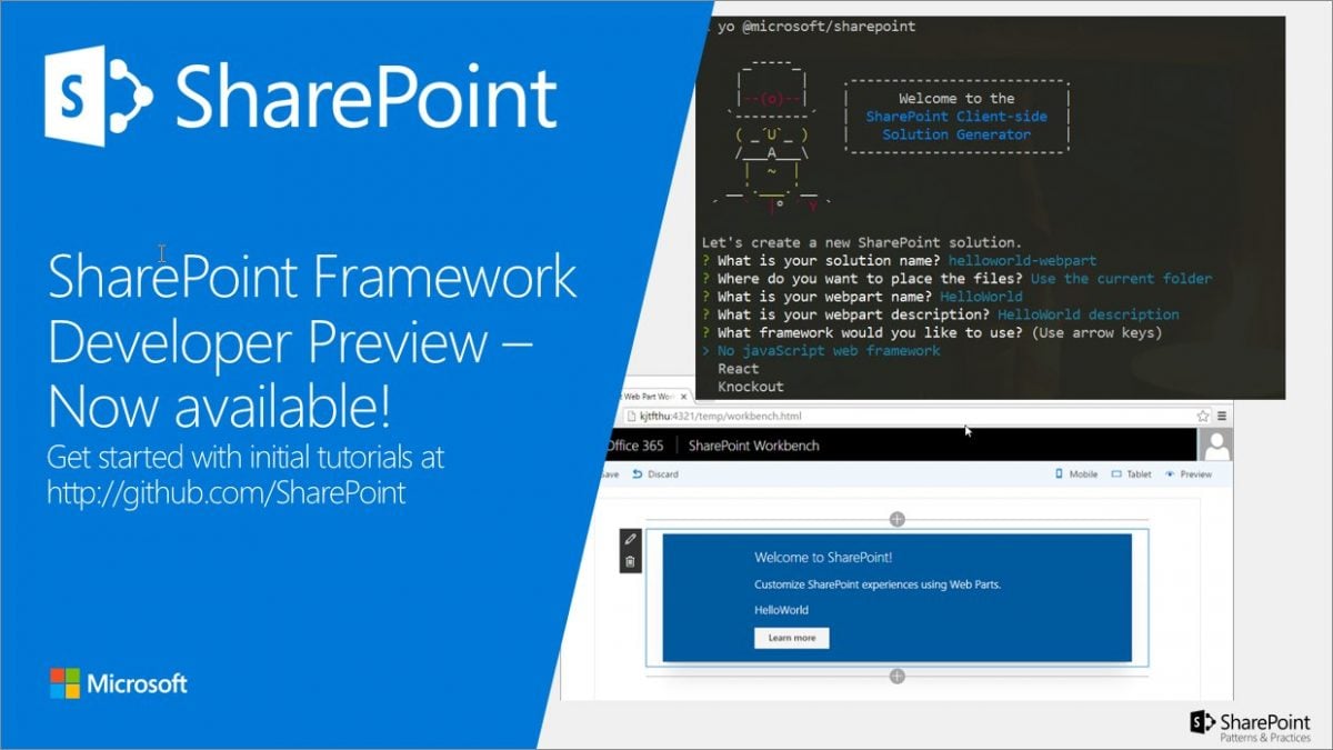 SharePoint Framework Developer Preview