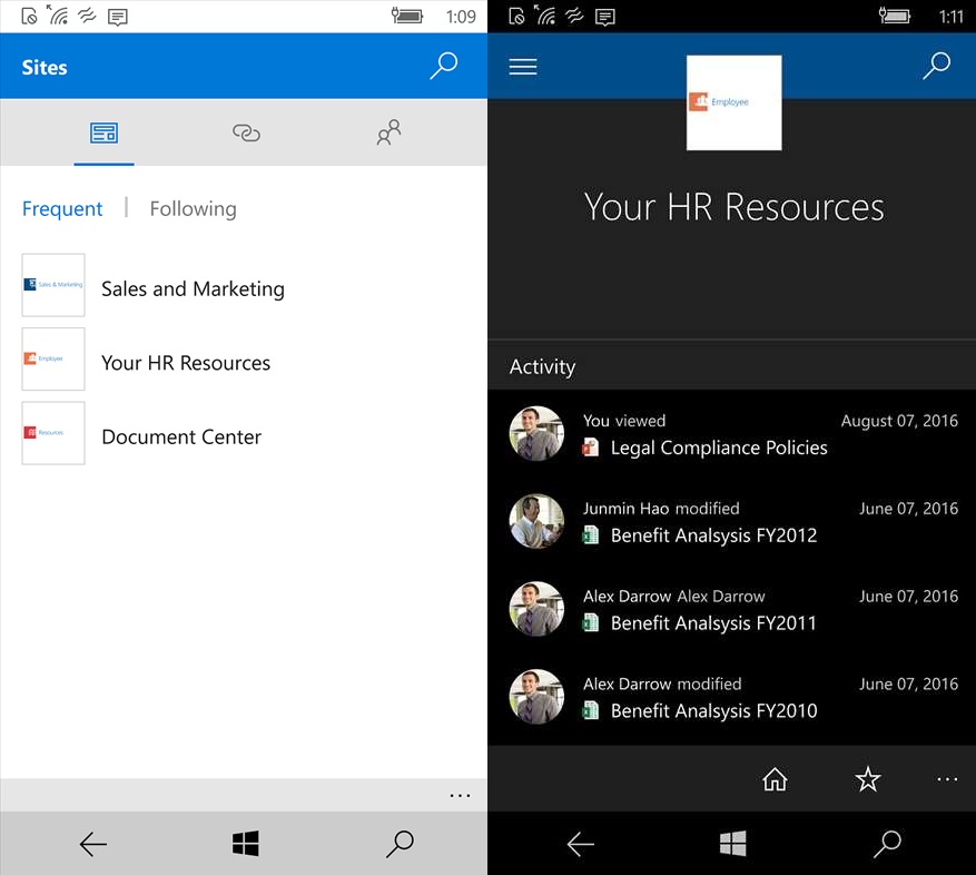 SharePoint Windows App