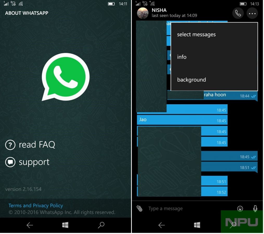 WhatsApp beta updated with more UI changes - MSPoweruser