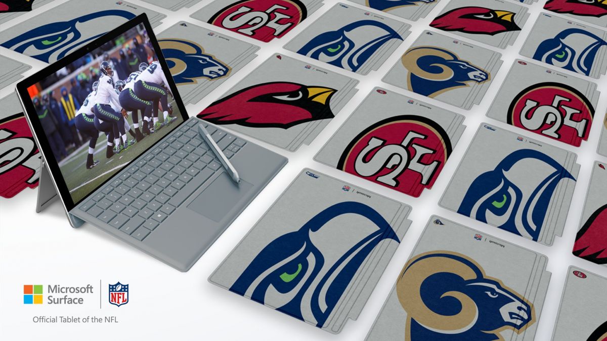 Microsoft Surface Pro 4 Special Edition NFL Type Cover Chicago