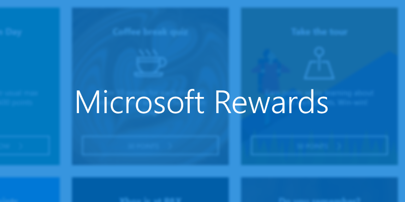 Welcome to Microsoft Rewards