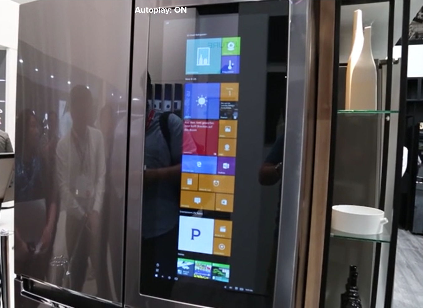 lg refrigerator display