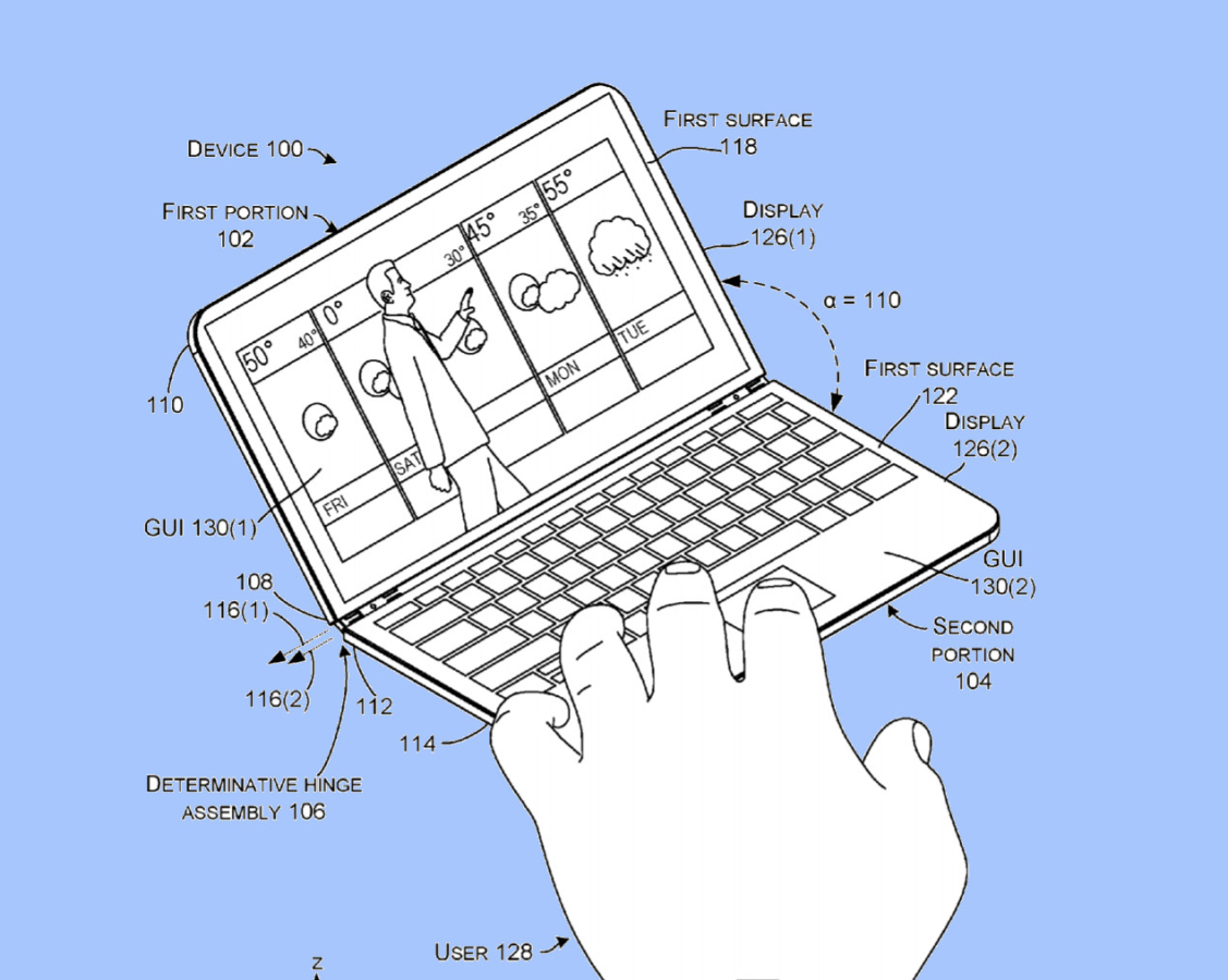 New Surface Phone Patent Shows It Turning Into A Mini Laptop Via