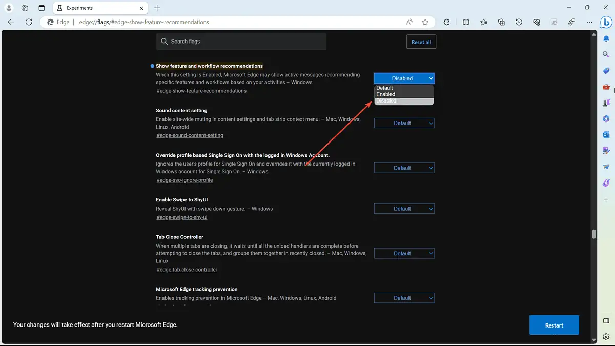 Microsoft Edge で Web エクスペリエンスの個人設定プロンプトを無効にする方法 MSPoweruser