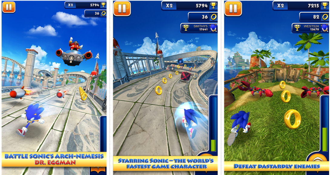 Sonic Dash - (GRATIS ) - Jogando no PC 