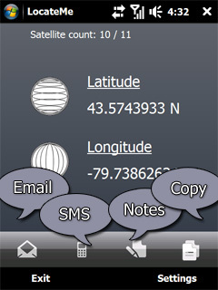 LocateMe برای ویندوز موبایل