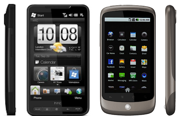 HTC HD2 vs HTC Nexus One