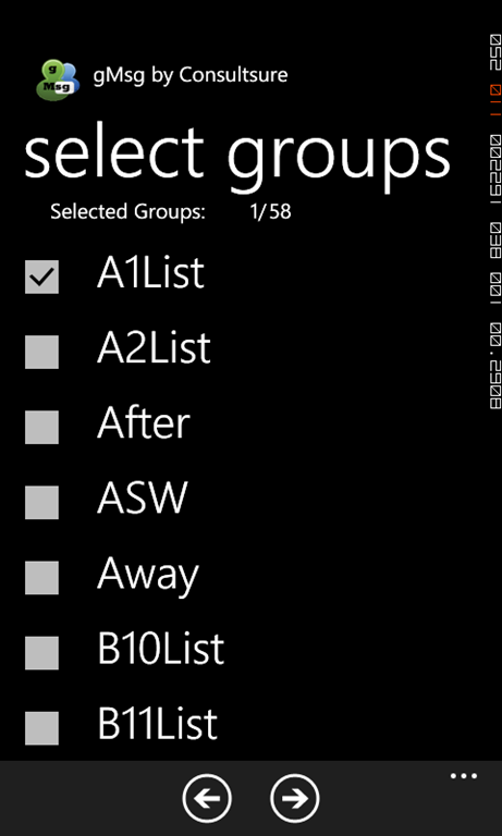 gMsg: A group text message application