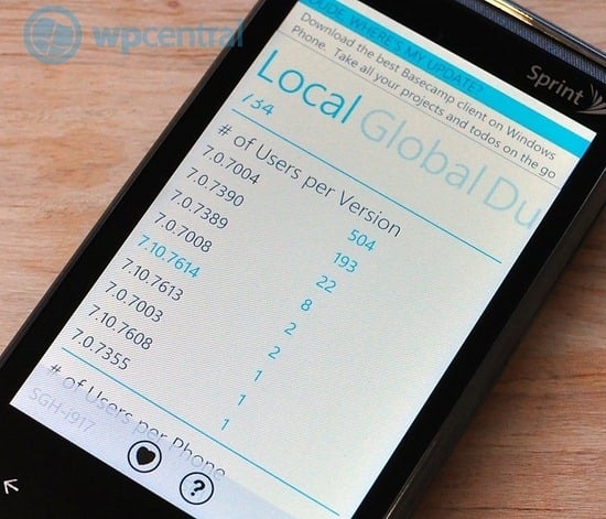 New Windows Phone 7 build numbers revealed by “Dude, where’s my update?” app