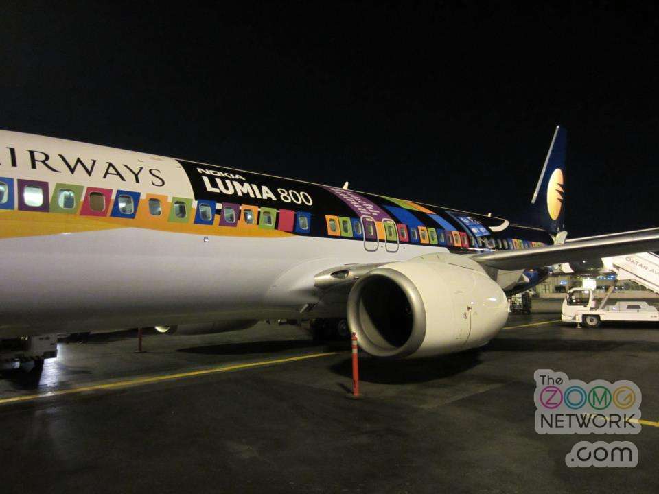 Take A Look At Nokia Lumia 800 Branded Jet Airways Flight