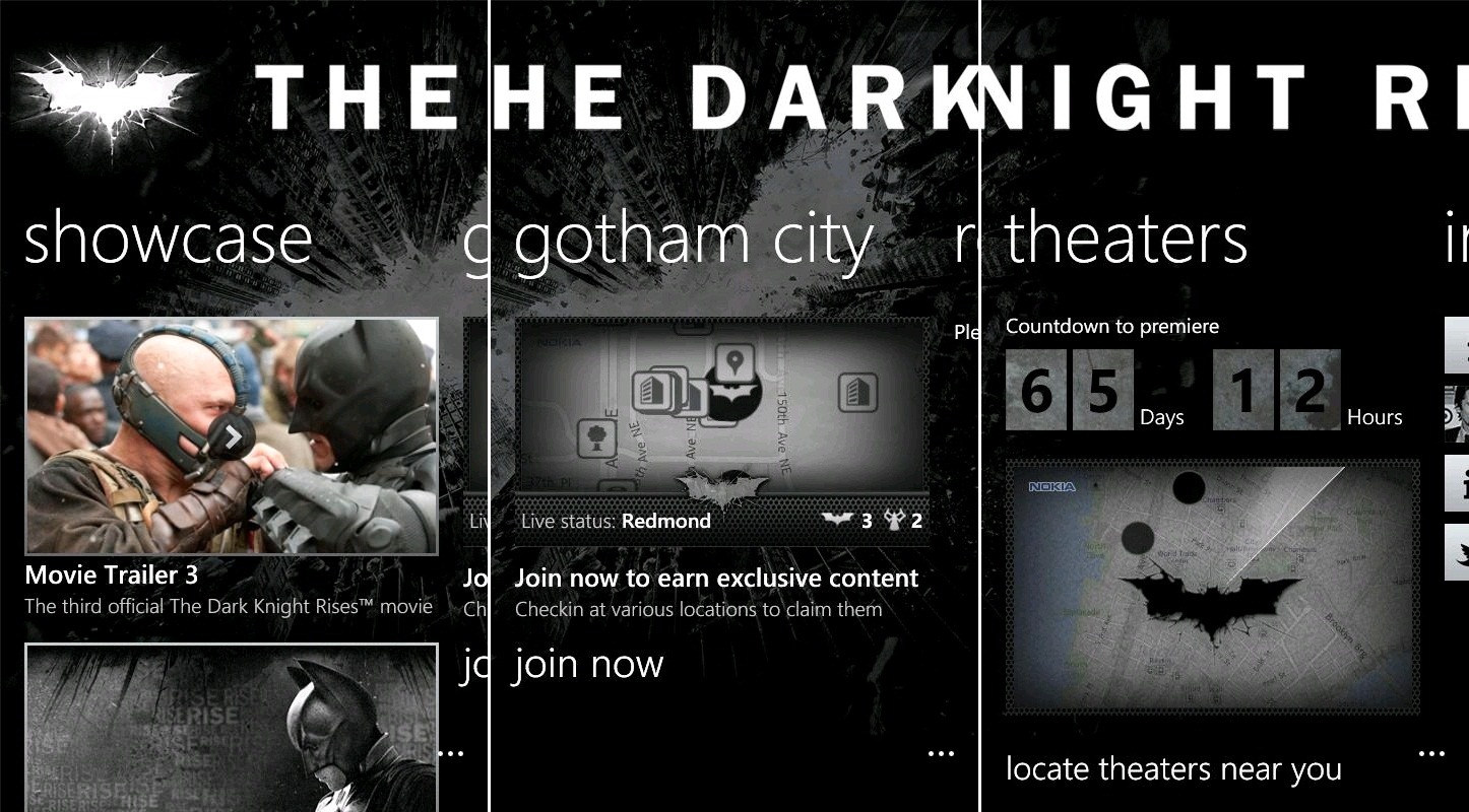 The Dark Knight Rises App now available to all Nokia Lumias